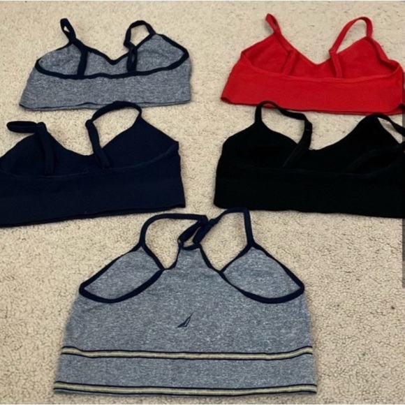 Nautica Intimates Lounge Bralette sports bra bundle of 5, adjustable, 32A-C, 34A - Picture 2 of 5